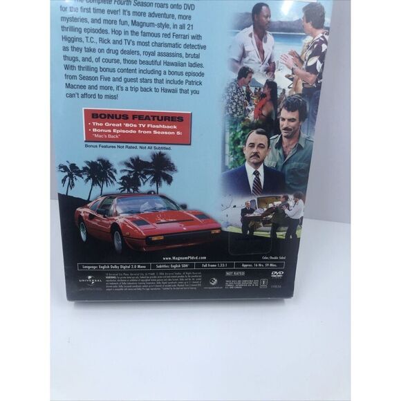Magnum P.I.: Complete Fourth Season (DVD). Sealed - Picture 6 of 11